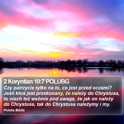 2 Koryntian 10:7 POLUBG Bible Verse Image