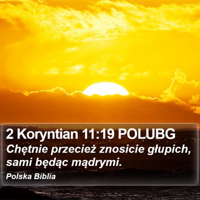 2 Koryntian 11:19 POLUBG Bible Verse Image