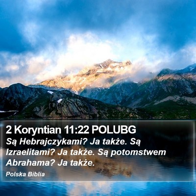 2 Koryntian 11:22 POLUBG Bible Verse Image