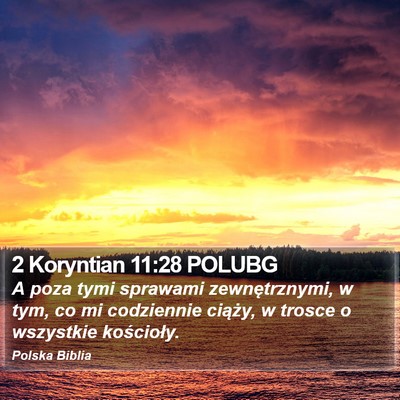 2 Koryntian 11:28 POLUBG Bible Verse Image
