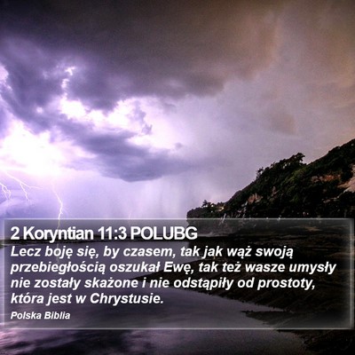 2 Koryntian 11:3 POLUBG Bible Verse Image