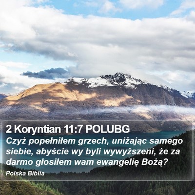 2 Koryntian 11:7 POLUBG Bible Verse Image