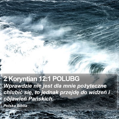 2 Koryntian 12:1 POLUBG Bible Verse Image