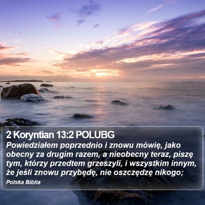 2 Koryntian 13:2 POLUBG Bible Verse Image