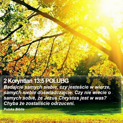 2 Koryntian 13:5 POLUBG Bible Verse Image