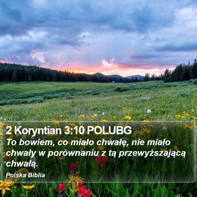 2 Koryntian 3:10 POLUBG Bible Verse Image