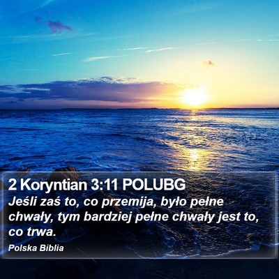 2 Koryntian 3:11 POLUBG Bible Verse Image