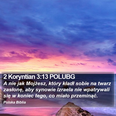 2 Koryntian 3:13 POLUBG Bible Verse Image