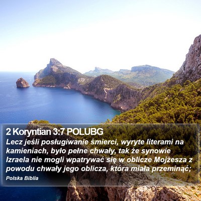 2 Koryntian 3:7 POLUBG Bible Verse Image