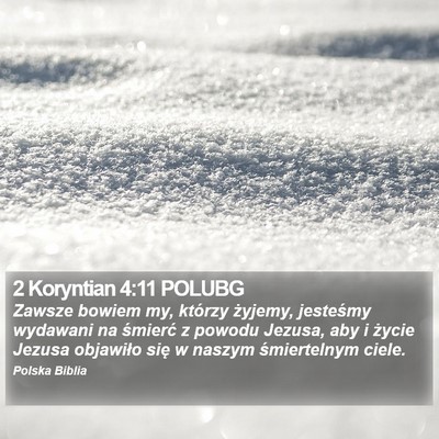 2 Koryntian 4:11 POLUBG Bible Verse Image
