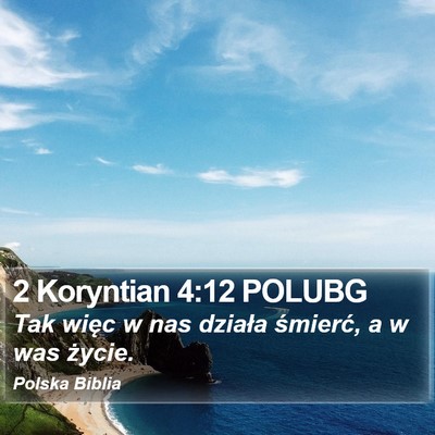 2 Koryntian 4:12 POLUBG Bible Verse Image