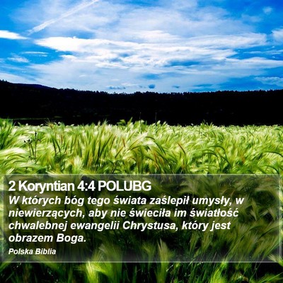 2 Koryntian 4:4 POLUBG Bible Verse Image
