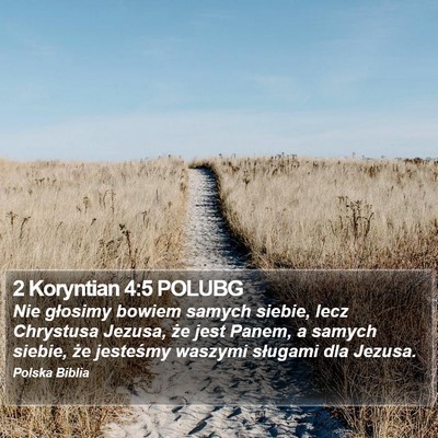 2 Koryntian 4:5 POLUBG Bible Verse Image