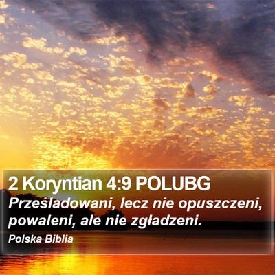2 Koryntian 4:9 POLUBG Bible Verse Image