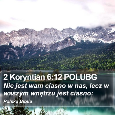 2 Koryntian 6:12 POLUBG Bible Verse Image