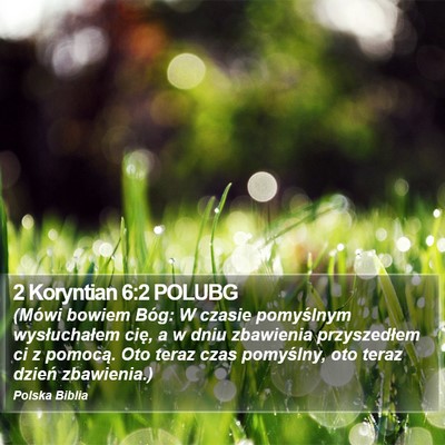 2 Koryntian 6:2 POLUBG Bible Verse Image