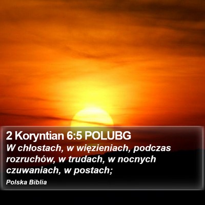 2 Koryntian 6:5 POLUBG Bible Verse Image