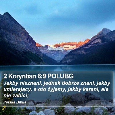 2 Koryntian 6:9 POLUBG Bible Verse Image