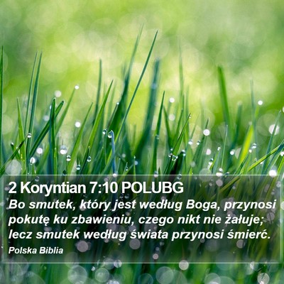 2 Koryntian 7:10 POLUBG Bible Verse Image