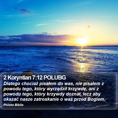2 Koryntian 7:12 POLUBG Bible Verse Image