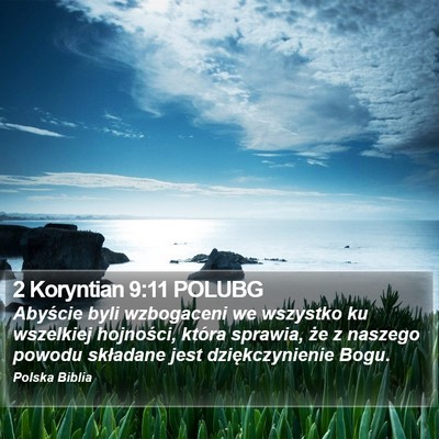 2 Koryntian 9:11 POLUBG Bible Verse Image