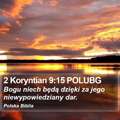 2 Koryntian 9:15 POLUBG Bible Verse Image