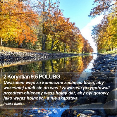 2 Koryntian 9:5 POLUBG Bible Verse Image