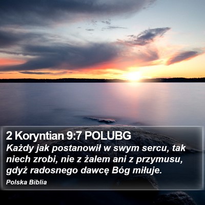 2 Koryntian 9:7 POLUBG Bible Verse Image