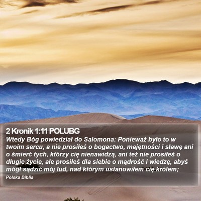 2 Kronik 1:11 POLUBG Bible Verse Image