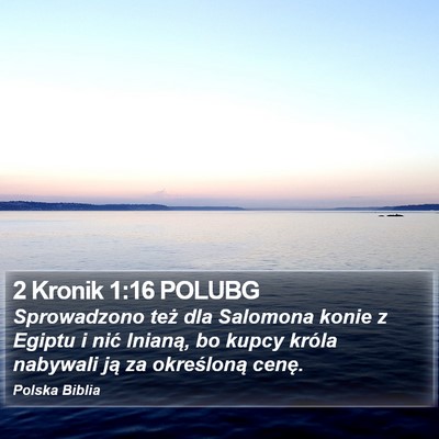 2 Kronik 1:16 POLUBG Bible Verse Image