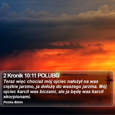 2 Kronik 10:11 POLUBG Bible Verse Image