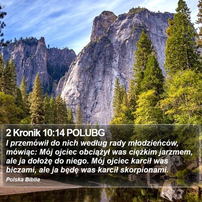 2 Kronik 10:14 POLUBG Bible Verse Image