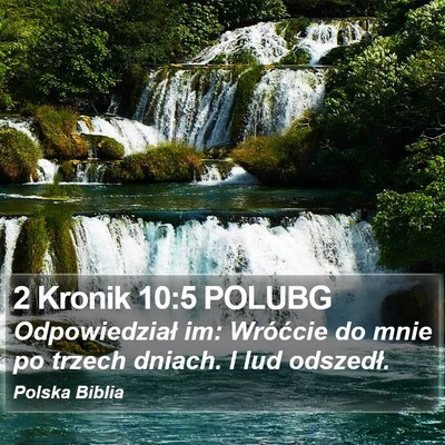 2 Kronik 10:5 POLUBG Bible Verse Image