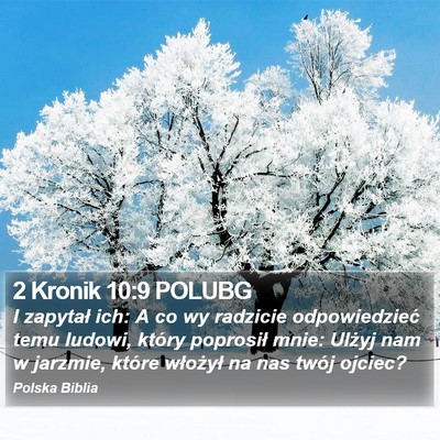 2 Kronik 10:9 POLUBG Bible Verse Image