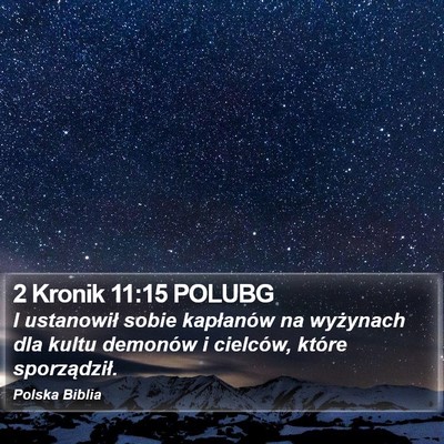 2 Kronik 11:15 POLUBG Bible Verse Image