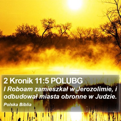 2 Kronik 11:5 POLUBG Bible Verse Image