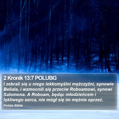 2 Kronik 13:7 POLUBG Bible Verse Image