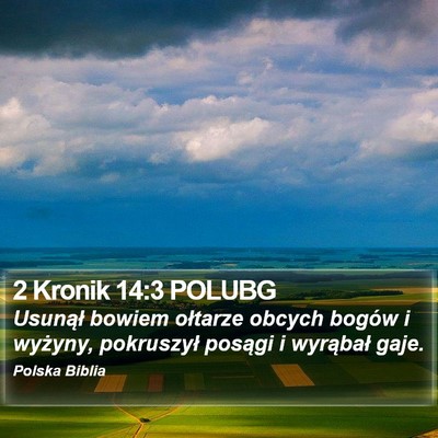 2 Kronik 14:3 POLUBG Bible Verse Image