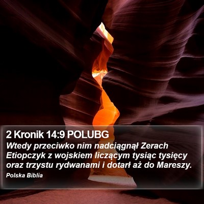 2 Kronik 14:9 POLUBG Bible Verse Image