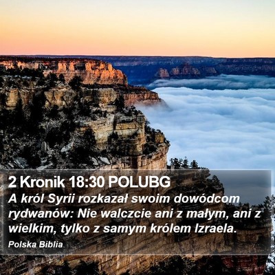 2 Kronik 18:30 POLUBG Bible Verse Image