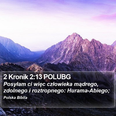 2 Kronik 2:13 POLUBG Bible Verse Image