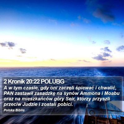 2 Kronik 20:22 POLUBG Bible Verse Image