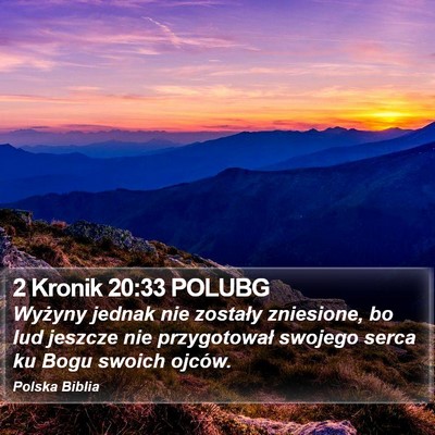 2 Kronik 20:33 POLUBG Bible Verse Image