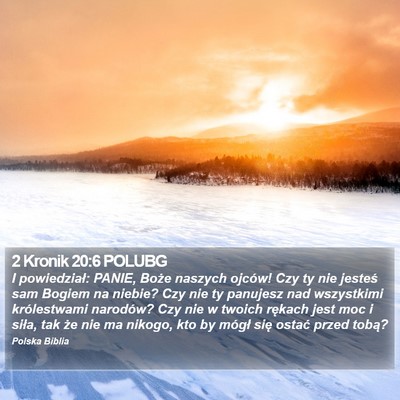 2 Kronik 20:6 POLUBG Bible Verse Image