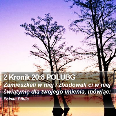 2 Kronik 20:8 POLUBG Bible Verse Image