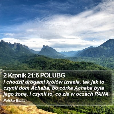 2 Kronik 21:6 POLUBG Bible Verse Image