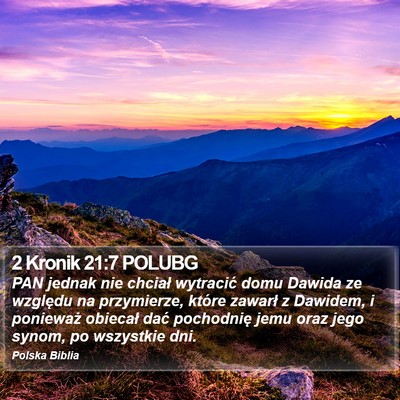 2 Kronik 21:7 POLUBG Bible Verse Image