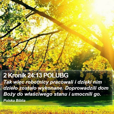 2 Kronik 24:13 POLUBG Bible Verse Image