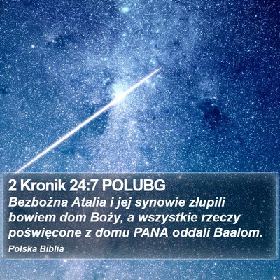 2 Kronik 24:7 POLUBG Bible Verse Image