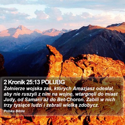 2 Kronik 25:13 POLUBG Bible Verse Image